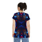 Women's Kaleidoscope Neon Abstract All-Over Print Unisex Cut & Sew Tee