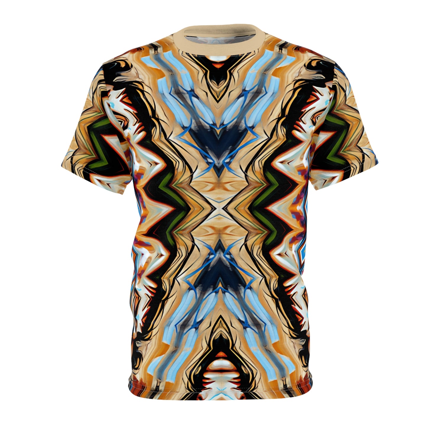 Women's Abstract Tribal Kaleidoscope All-Over Print Unisex Cut & Sew Tee