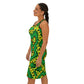 Women's Green & Yellow Kaleidoscope Racer back Dress