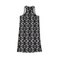 Women's Black & White Kaleidoscope Racer back Dress