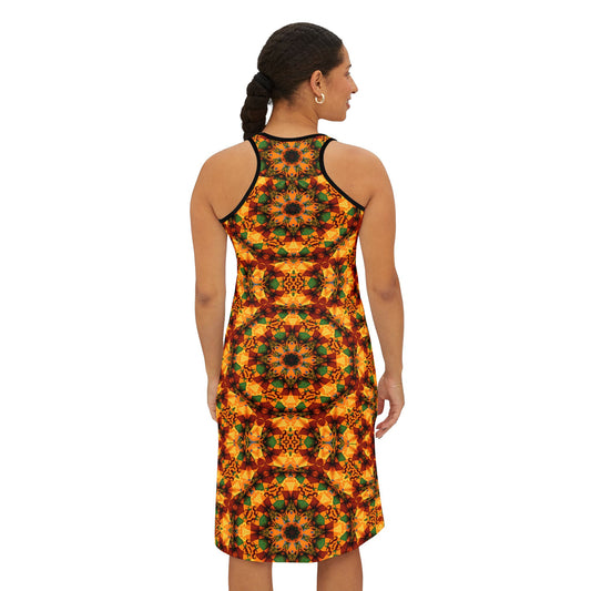 Women's Vibrant Geometric Racer back Dress