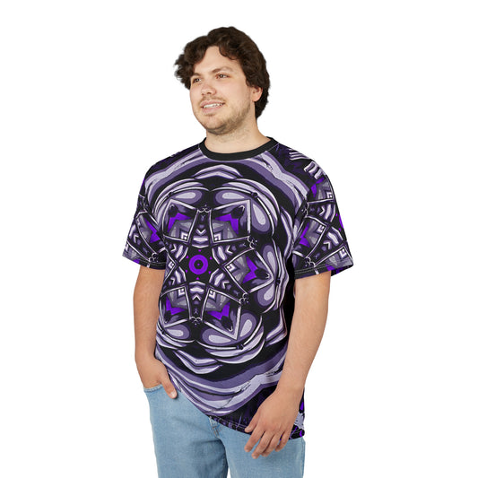 Men's Kaleidoscope Purple Unisex Cut & Sew Tee