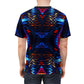Men's Psychedelic Neon Kaleidoscope All-Over Print Unisex Cut & Sew Tee
