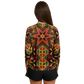 Women's African Kente Geometric Star Pattern All-Over Print Long Sleeve Performance Shirt