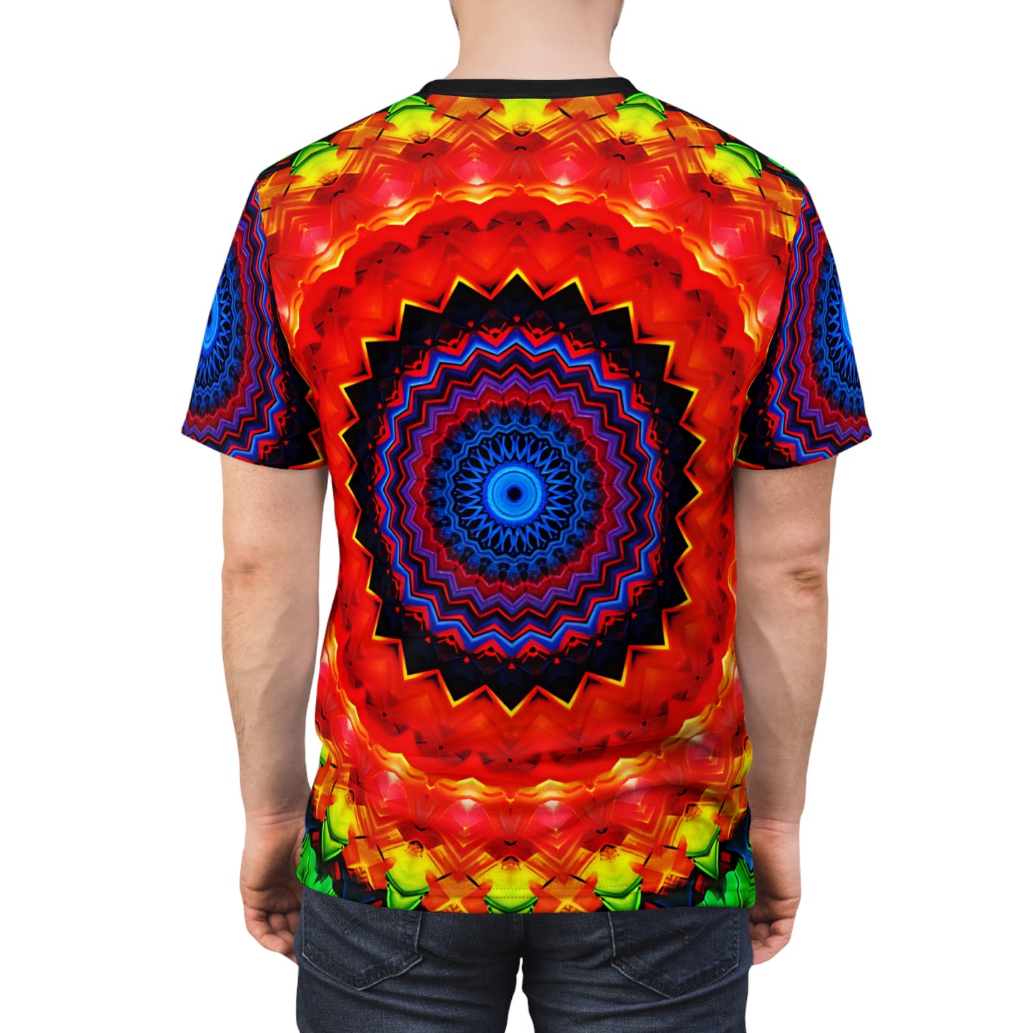 Men's Psychedelic Mandala All-Over Print Tee