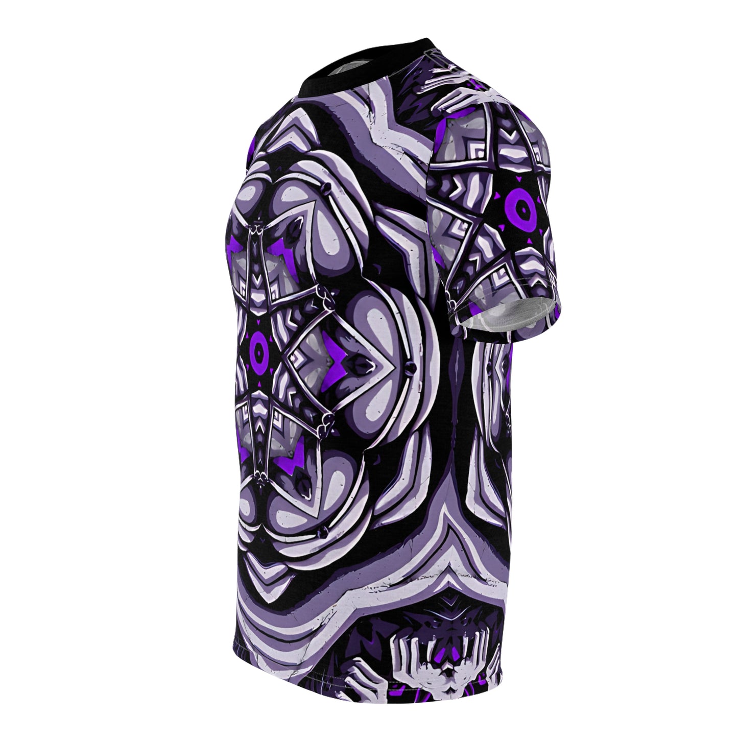 Men's Kaleidoscope Purple Unisex Cut & Sew Tee
