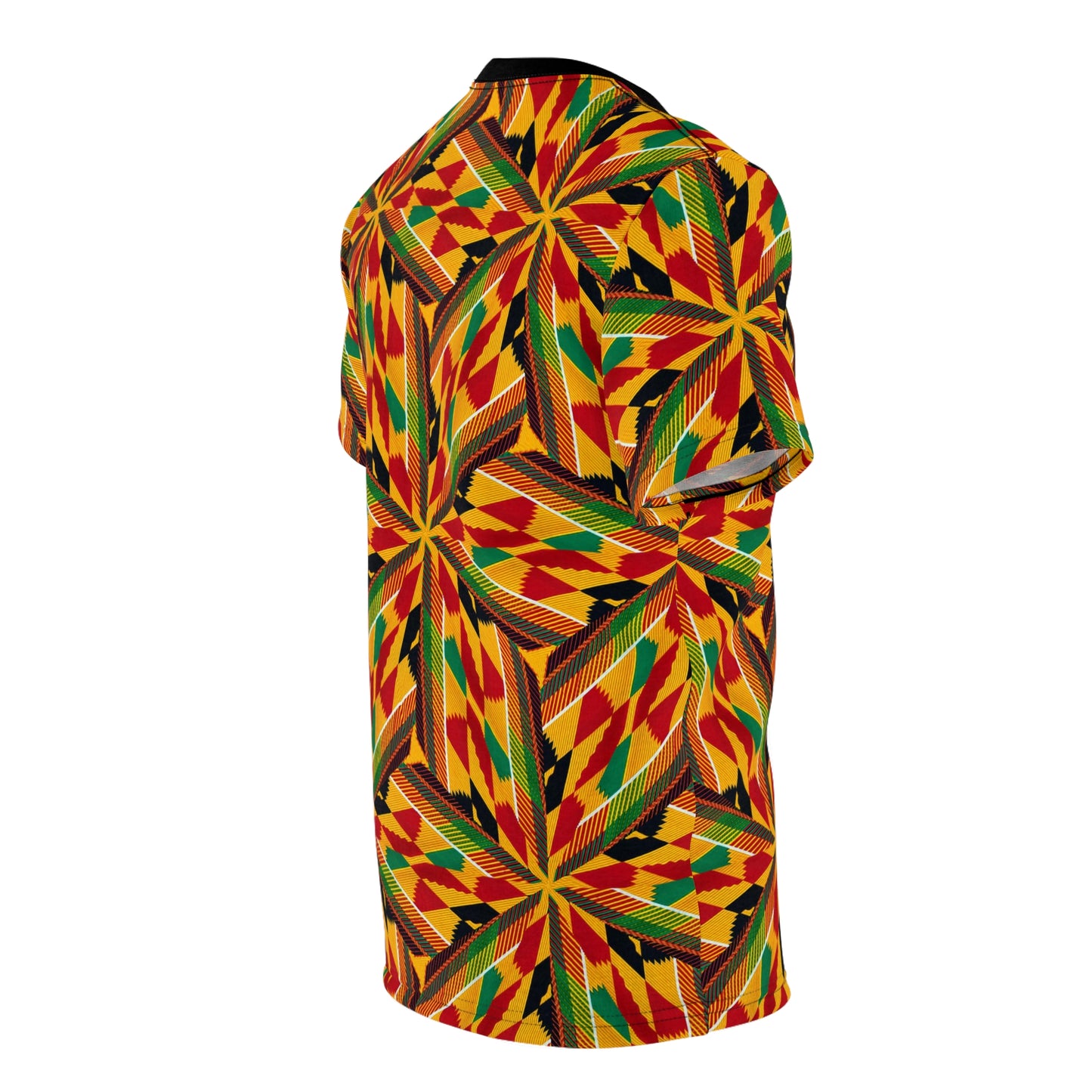 Men's Vibrant African Kente Geometric All-Over Print Shirt