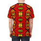 Men's Red Bold Tribal  All-Over Print Unisex Cut & Sew Tee