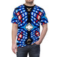 Men's American Flag Pattern All-Over Print Unisex Cut & Sew Tee
