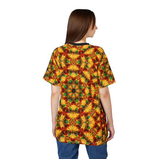 Women's Vibrant Geometric Unisex Cut & Sew Tee