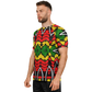 Men's Ghana Flag & Black Star Pattern All-Over Print Soccer Jersey