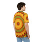 Men's Vibrant Yellow Sunburst Mandala All-Over Print T-Shirt