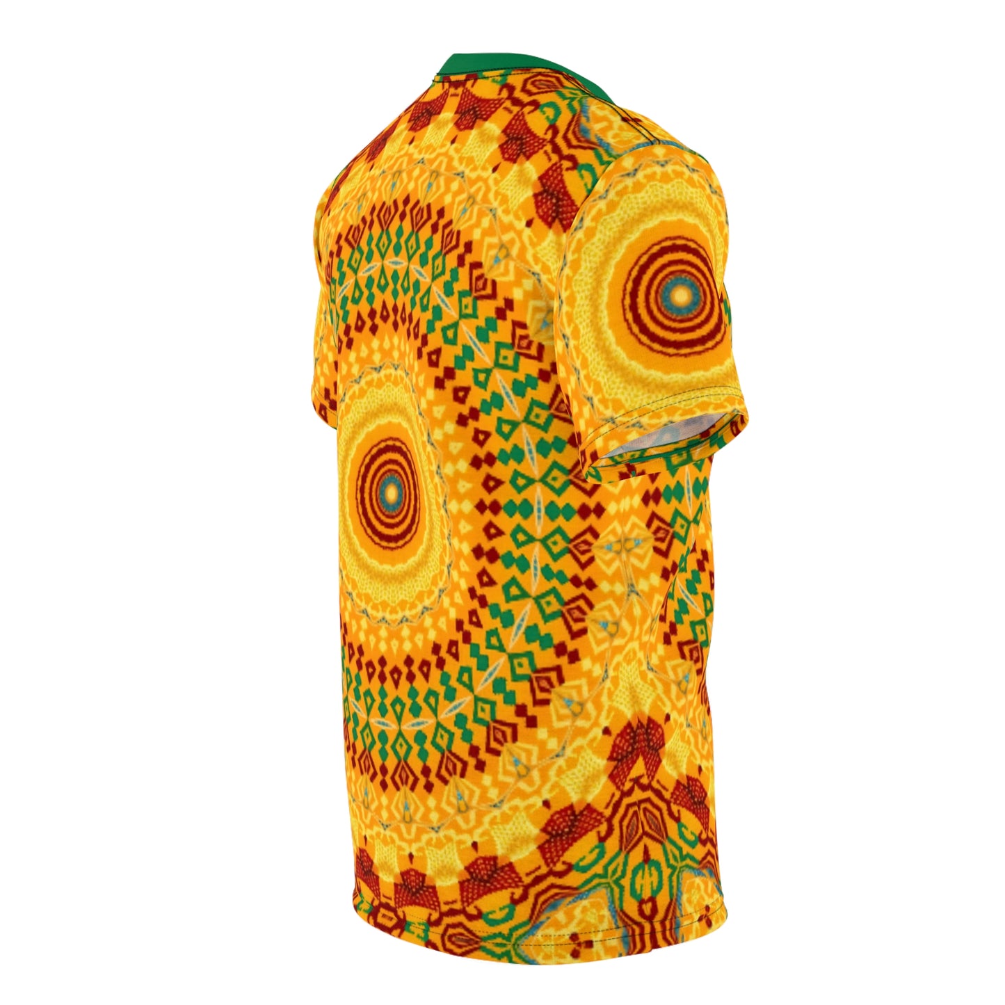 Men's Vibrant Yellow Sunburst Mandala All-Over Print T-Shirt