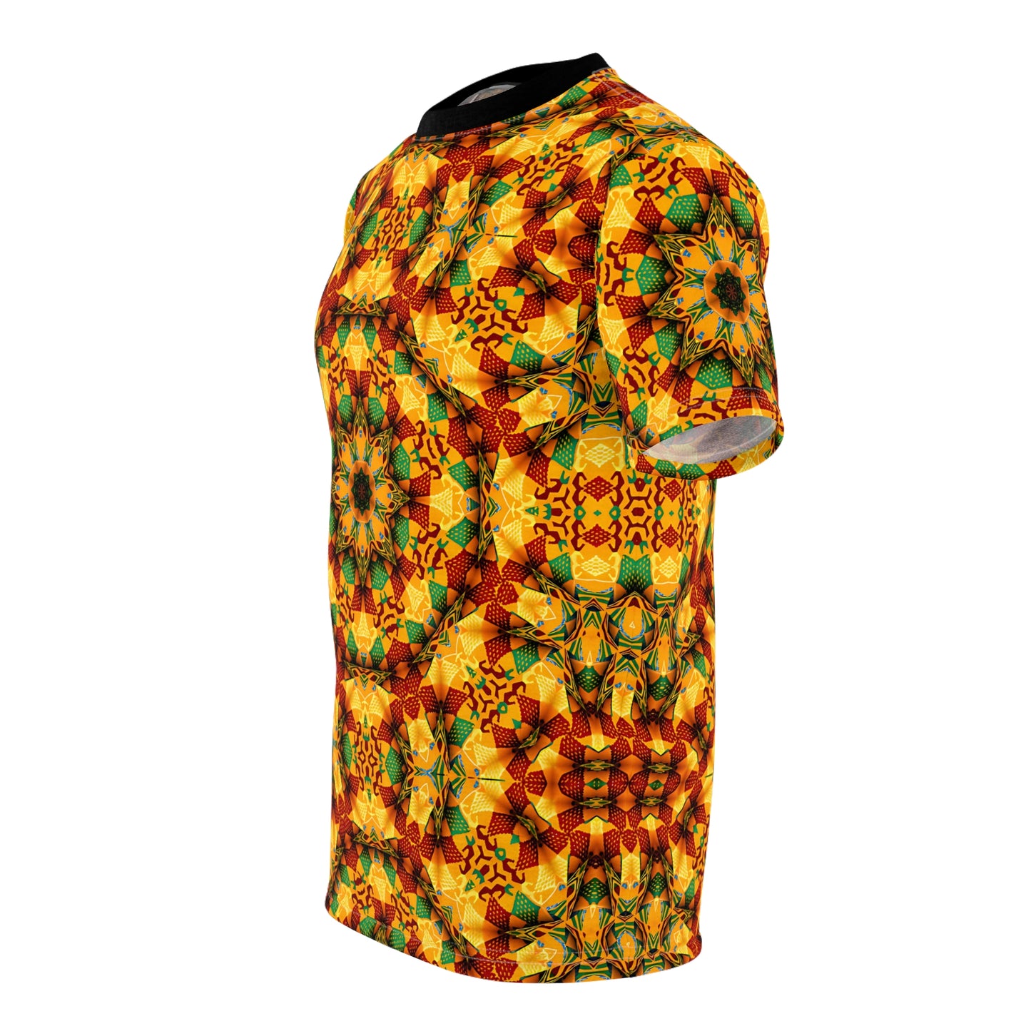 Men's Vibrant Geometric Unisex Cut & Sew Tee