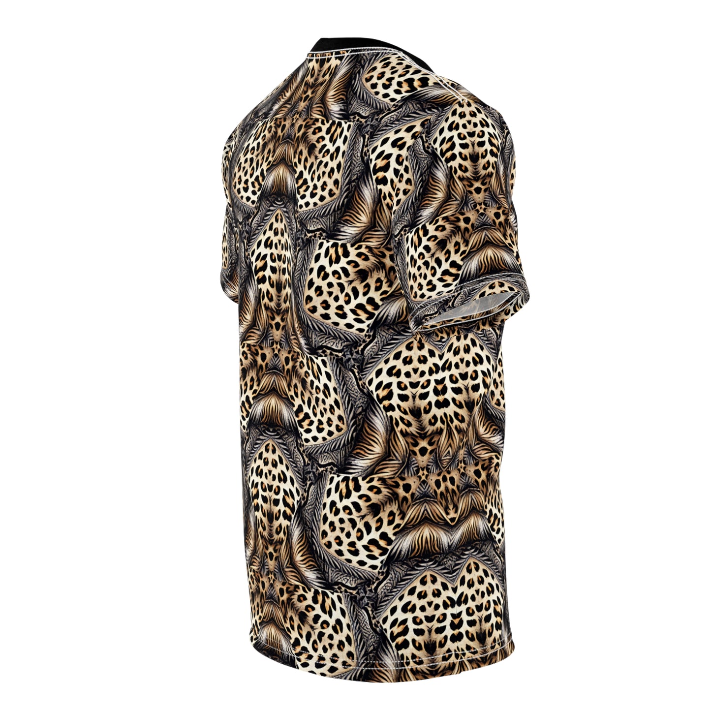 Men's Leopard Mosaic Pattern All-Over Print Unisex Cut & Sew Tee