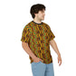 Men's African Kente Geometric Pattern All-Over Print Tee
