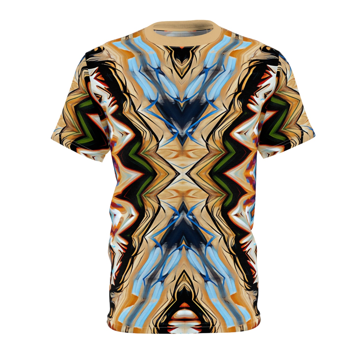 Men's Abstract Tribal Kaleidoscope All-Over Print Unisex Cut & Sew Tee