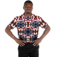 Men's Patriotic Star Kaleidoscope Pattern All-Over Print Polo Shirt