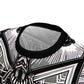 Women' Monochrome Gothic Kaleidoscope Pattern All Over Print Tee
