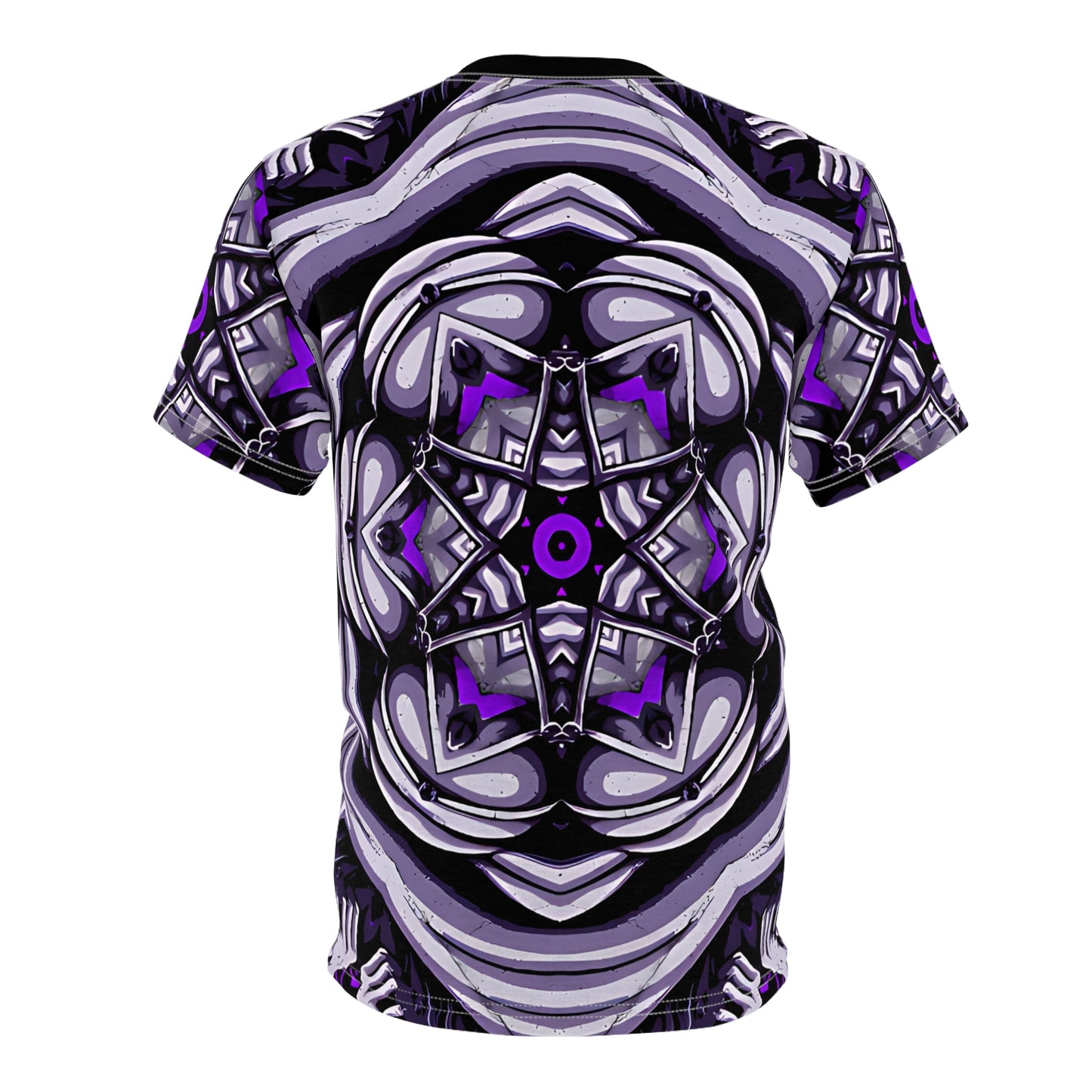 Men's Kaleidoscope Purple Unisex Cut & Sew Tee