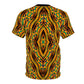 Men's Bold African Kente Inspired Pattern All-Over Print Tee