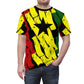 Men's Ghana Flag Pattern All-Over Print Cut & Sew Tee