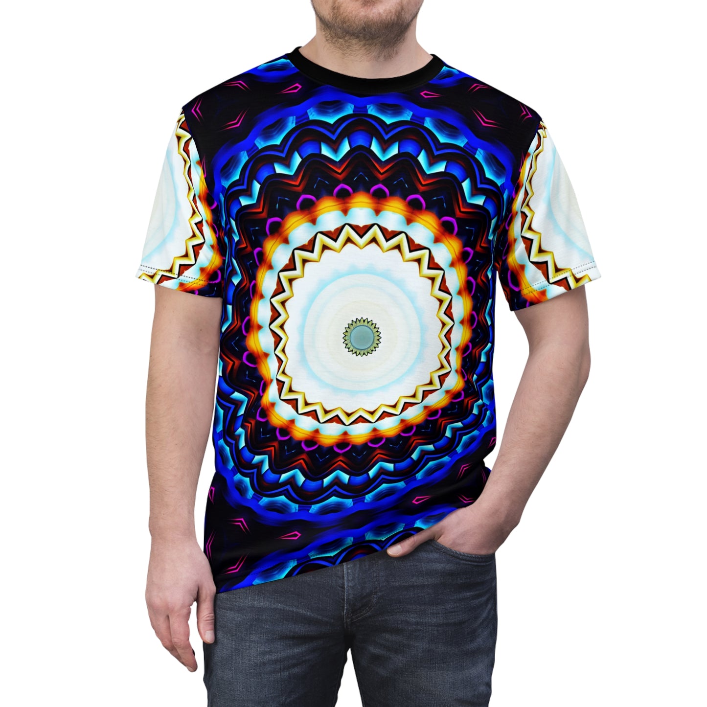 Men's Kaleidoscope Mandala Vibrant All-Over Print Shirt