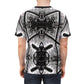 Men's Monochrome Gothic Kaleidoscope Pattern All Over Print Tee
