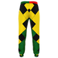 Men's Ghana Flag & Black Star Pattern All-Over Print Athletic Jogger