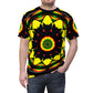 Men's Psychedelic Floral Pattern All-Over Print Tee