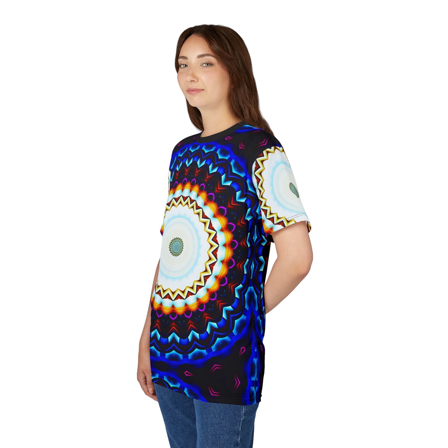 Women's Kaleidoscope Mandala Vibrant All-Over Print Shirt