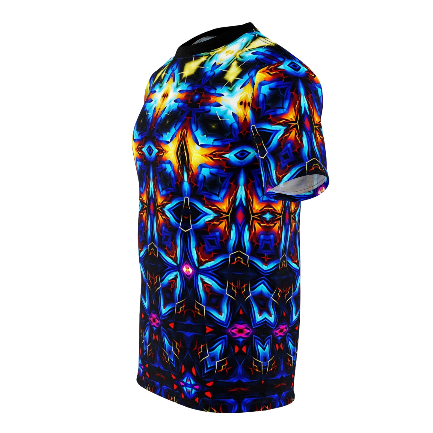 Women's Psychedelic Kaleidoscope All-Over Print Unisex Cut & Sew Tee
