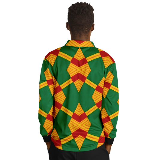 Men’s Premium Polyester Long Sleeve Polo Shirt