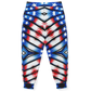 Men's American Flag Pattern All-Over Print Athletic Jogger