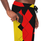Men's Ghana Flag & Black Star Pattern All-Over Print Athletic Jogger