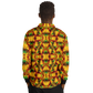 Men’s Vibrant Autumn Kaleidoscope Pattern All Over Print Long Sleeve Polo Shirt