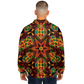 Men's African Kente Geometric Star Pattern All-Over Print Baseball Jacket