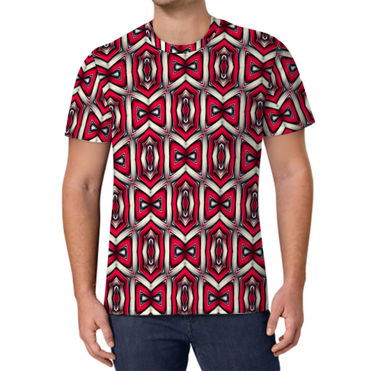 Men's Custom All Print Round Neck Short Sleeve T-Shirt