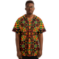 Men's African Kente Geometric Star Pattern All-Over Print Baseball Jersey