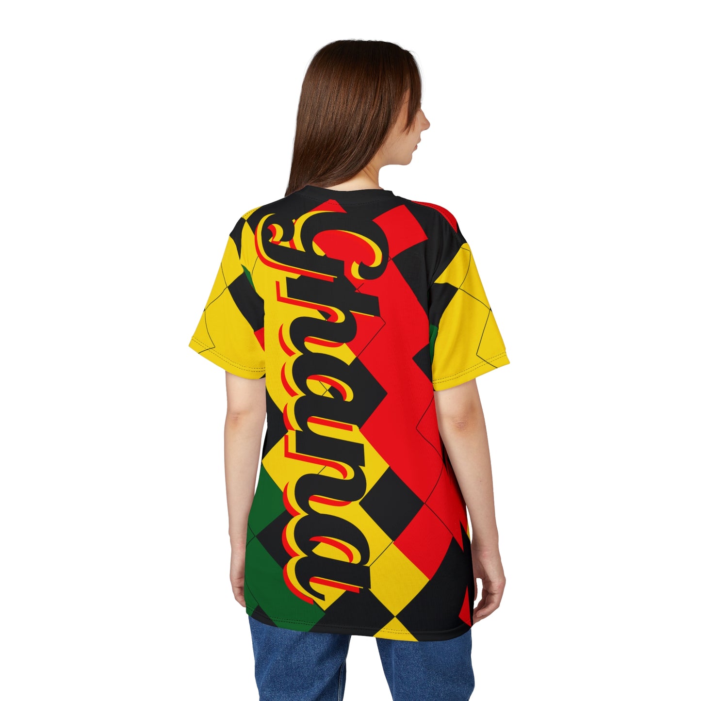 Women's Ghana Flag Pattern All-Over Print Cut & Sew Tee