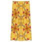 Women's Yellow & Cross Red Heart Pop Pattern All Over Print Side-Tie Short Sleeve Top & Wide-Leg Pants Set