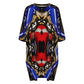 Women's Patriotic Kaleidoscope All-Over Print Oversized T- Shirt Loungewear