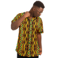 Men's African Kente Geometric Pattern All-Over Print Baseball Jersey