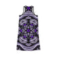 Women's Kaleidoscope Purple Racer back All-Over Print Dress