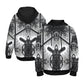 Men's Monochrome Kaleidoscope Pattern Men's All Over Print Hoodie
