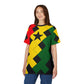 Women's Ghana Flag Pattern All-Over Print Cut & Sew Tee