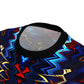 Women's Psychedelic Neon Kaleidoscope All-Over Print Unisex Cut & Sew Tee