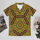Men's Kaleidoscope Geo Pattern All-Over Print Premium Ice Silk Polo Shirt