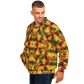 Men's Vibrant African Kente Geometric Pattern All Over Print Baseball Jacket