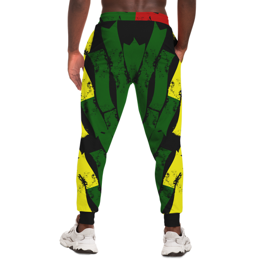 Men's Ghana Flag & Black Star Pattern All-Over Print Baseball Jacket